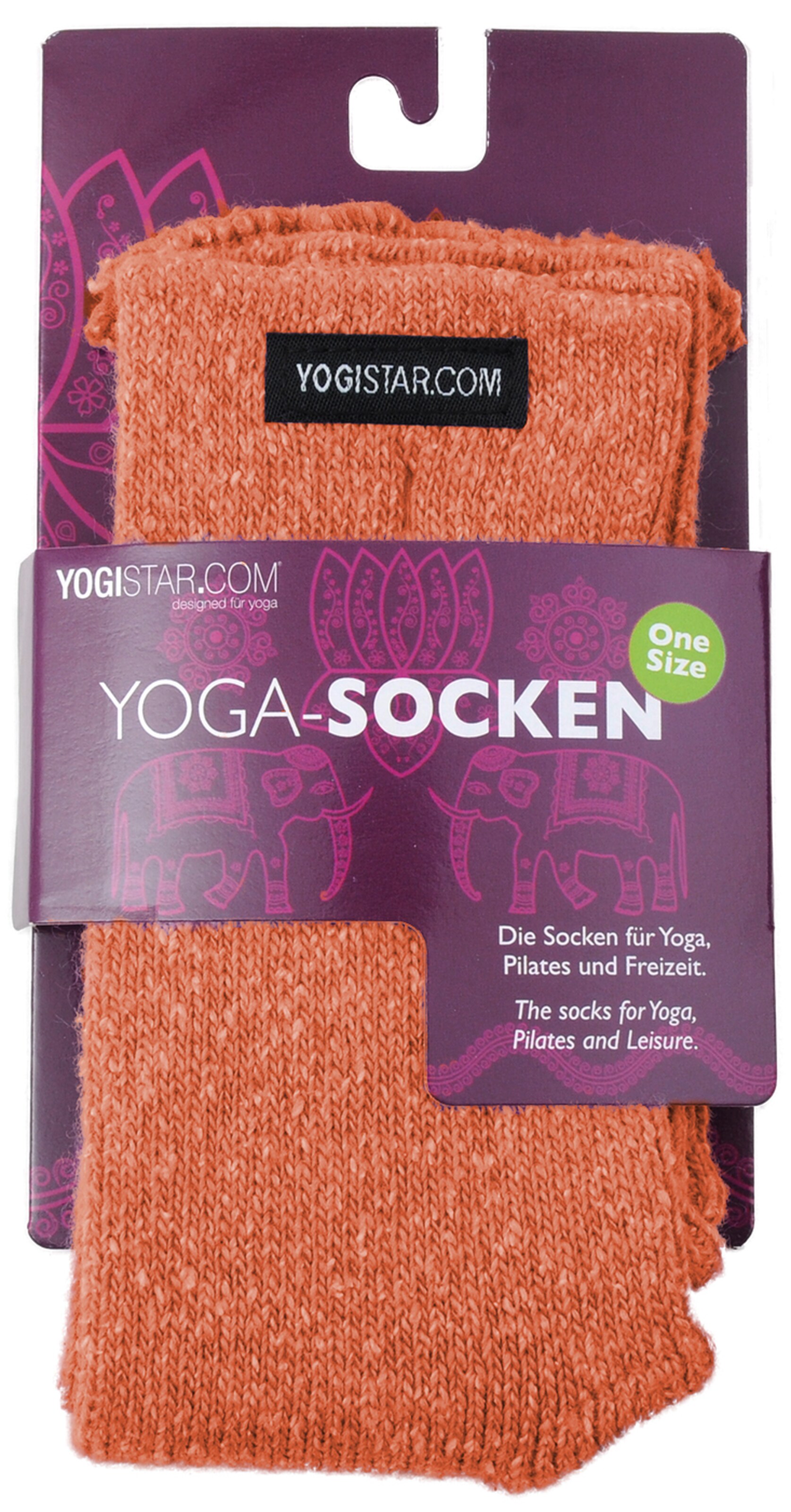 YOGISTAR.COM - Yoga-socken in orange