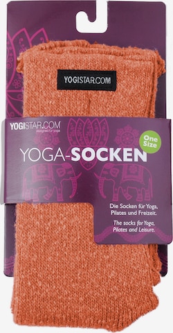 YOGISTAR.COM Athletic Socks in Orange: front