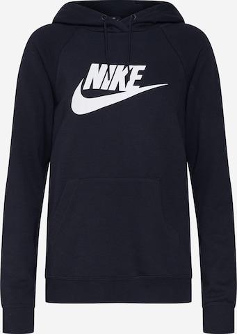 Sweat-shirt 'Essential' Nike Sportswear en noir : devant