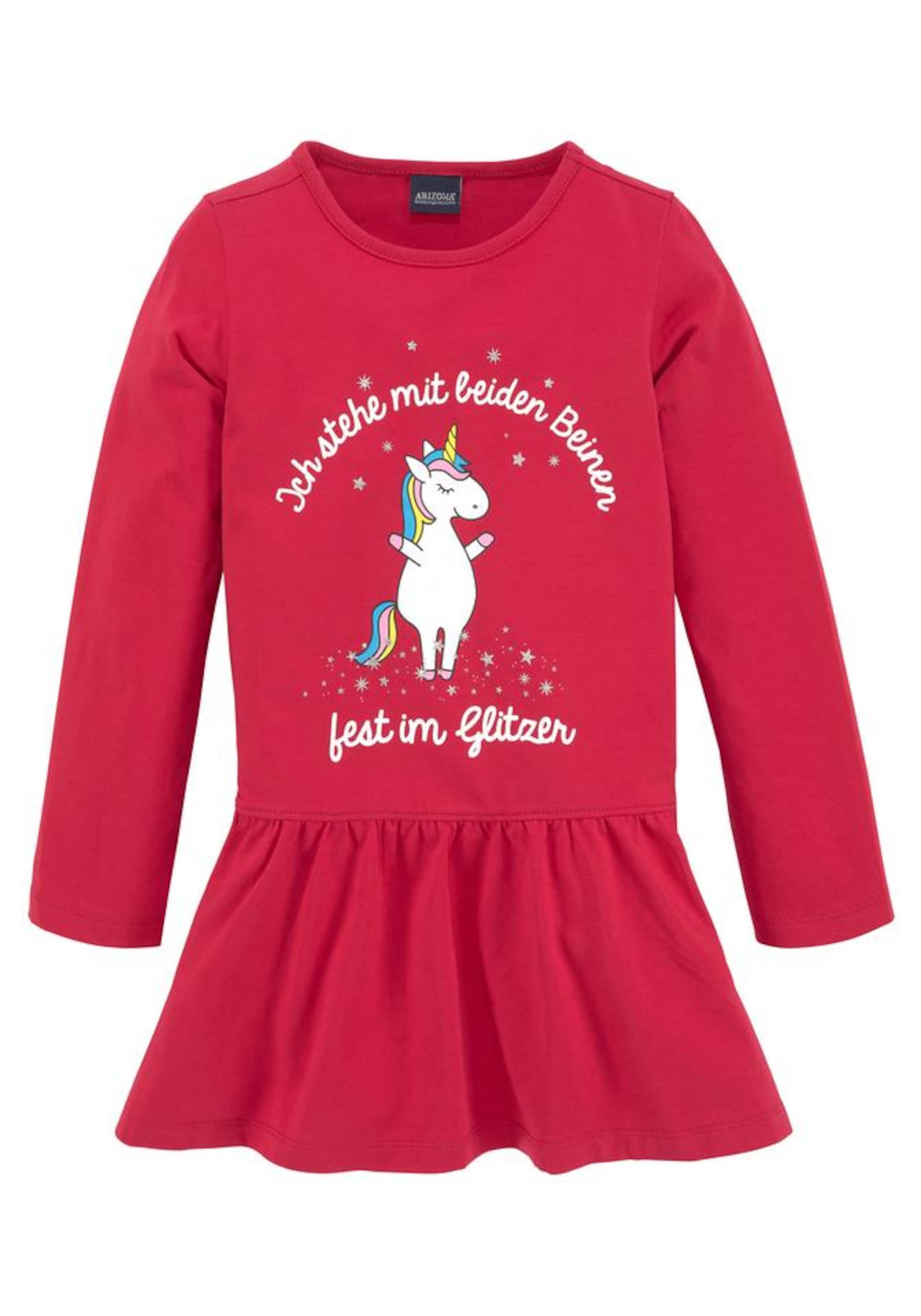 ARIZONA Kleid 'Einhorn' in Rot: Vorderseite