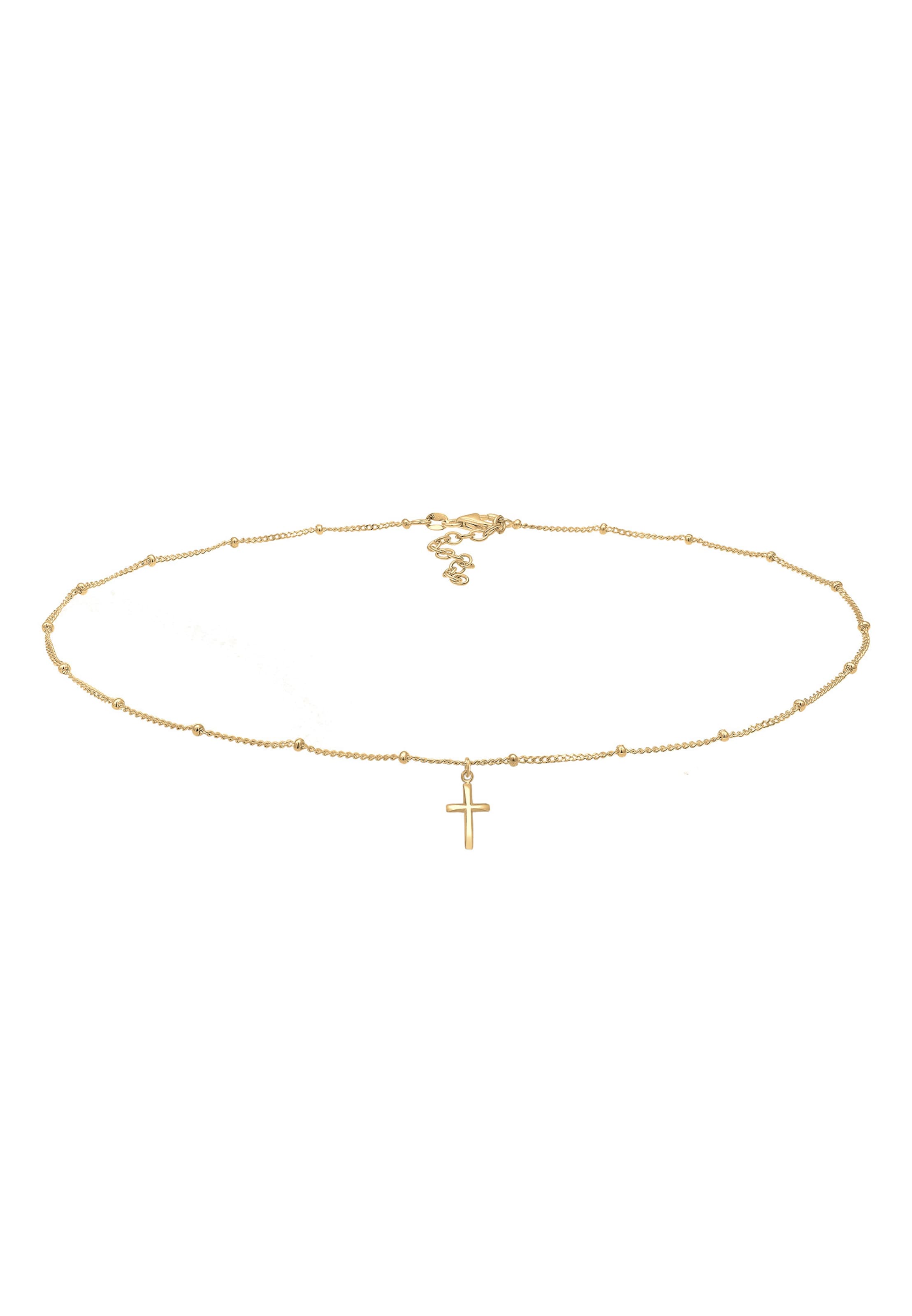 Lanțuri 'Kreuz' de la ELLI pe auriu: față