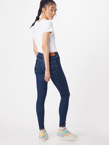 LEVI'S ® Skinny Jeans '720™ HIRISE SUPER SKINNY' in Blue: back