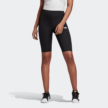 ADIDAS ORIGINALS Regular Workout Pants in Black: front