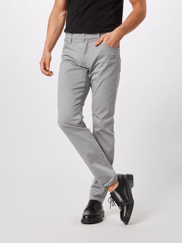 BRAX Slimfit Broek 'Cooper Fancy' in Grijs