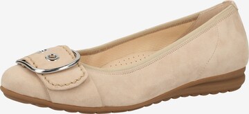 GABOR Ballerina in Beige: voorkant