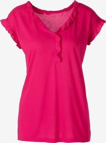 BEACH TIME Shirt in Roze