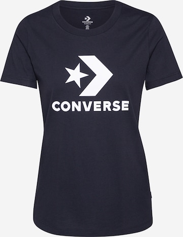 CONVERSE T-Shirt 'Star Chevron' in Schwarz: predná strana