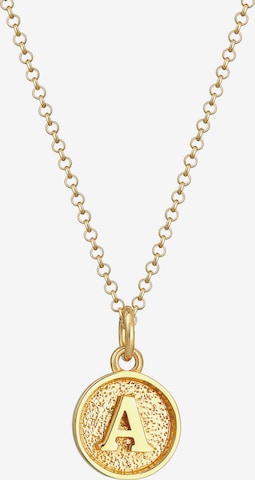 ELLI Necklace 'Buchstabe - A' in Gold: front
