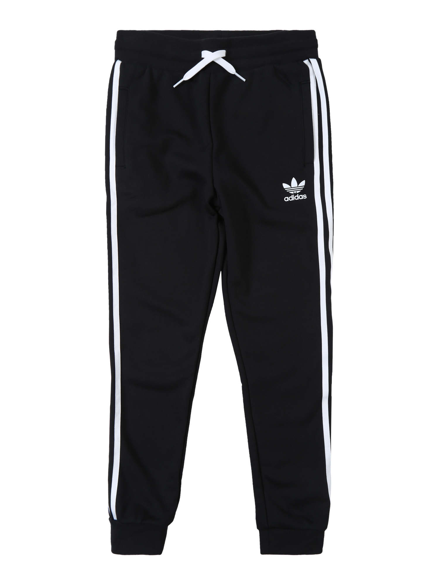 Dzieci (92-140 cm) A9DLU ADIDAS ORIGINALS Spodnie Trefoil w kolorze Czarnym 