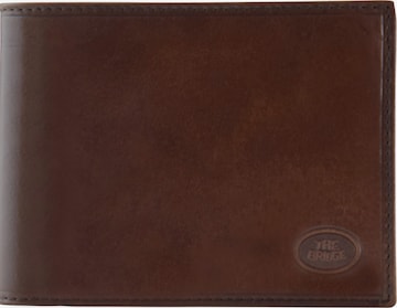 The Bridge Wallet in Brown: front