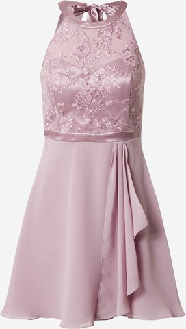 Robe de cocktail VM Vera Mont en rose : devant