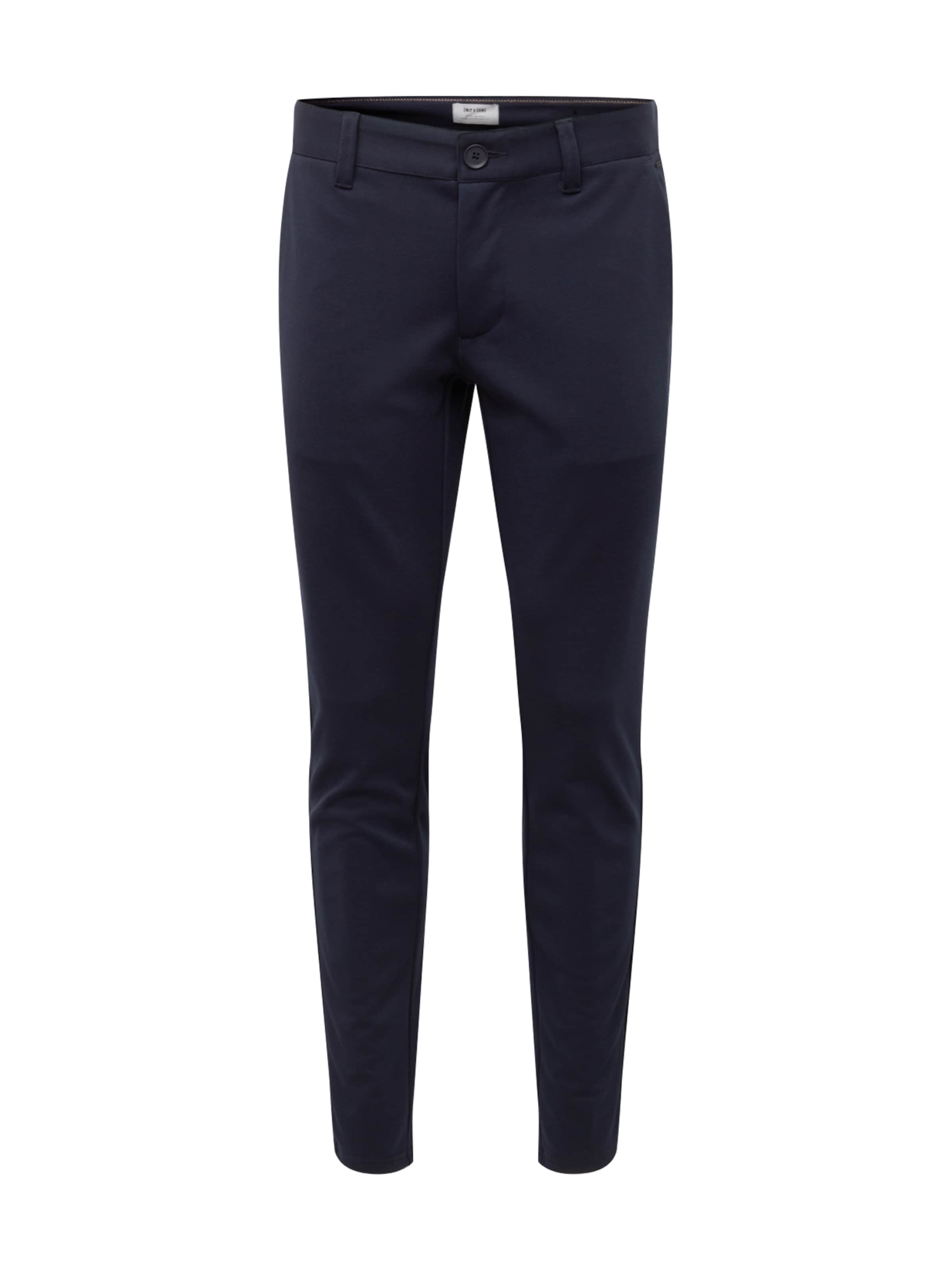 Only & Sons Pantalon chino 'MARK PANT GW 0209' en bleu foncé: Vue de face