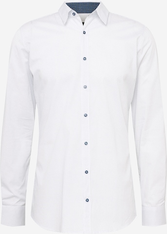 Coupe slim Chemise s.Oliver BLACK LABEL en blanc : devant