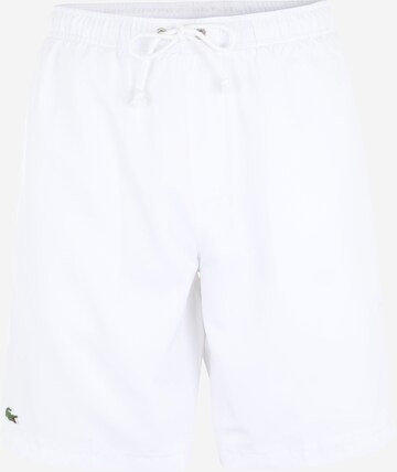 Lacoste Sport Regular Workout Pants in White: front