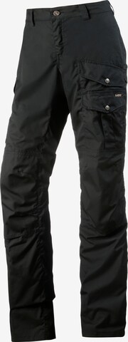 Fjällräven Regular Outdoorhose 'Barents Pro' in Schwarz: predná strana