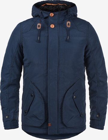 BLEND Winter Jacket 'Polygon' in Blue: front