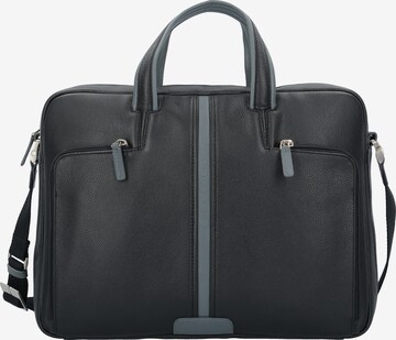 Piquadro Document Bag in Black: front