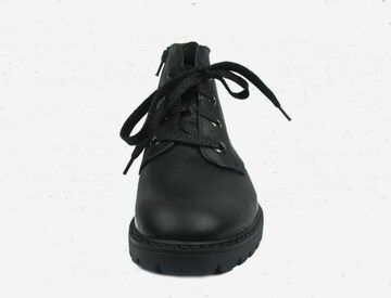 SOLIDUS Lace-Up Ankle Boots in Black