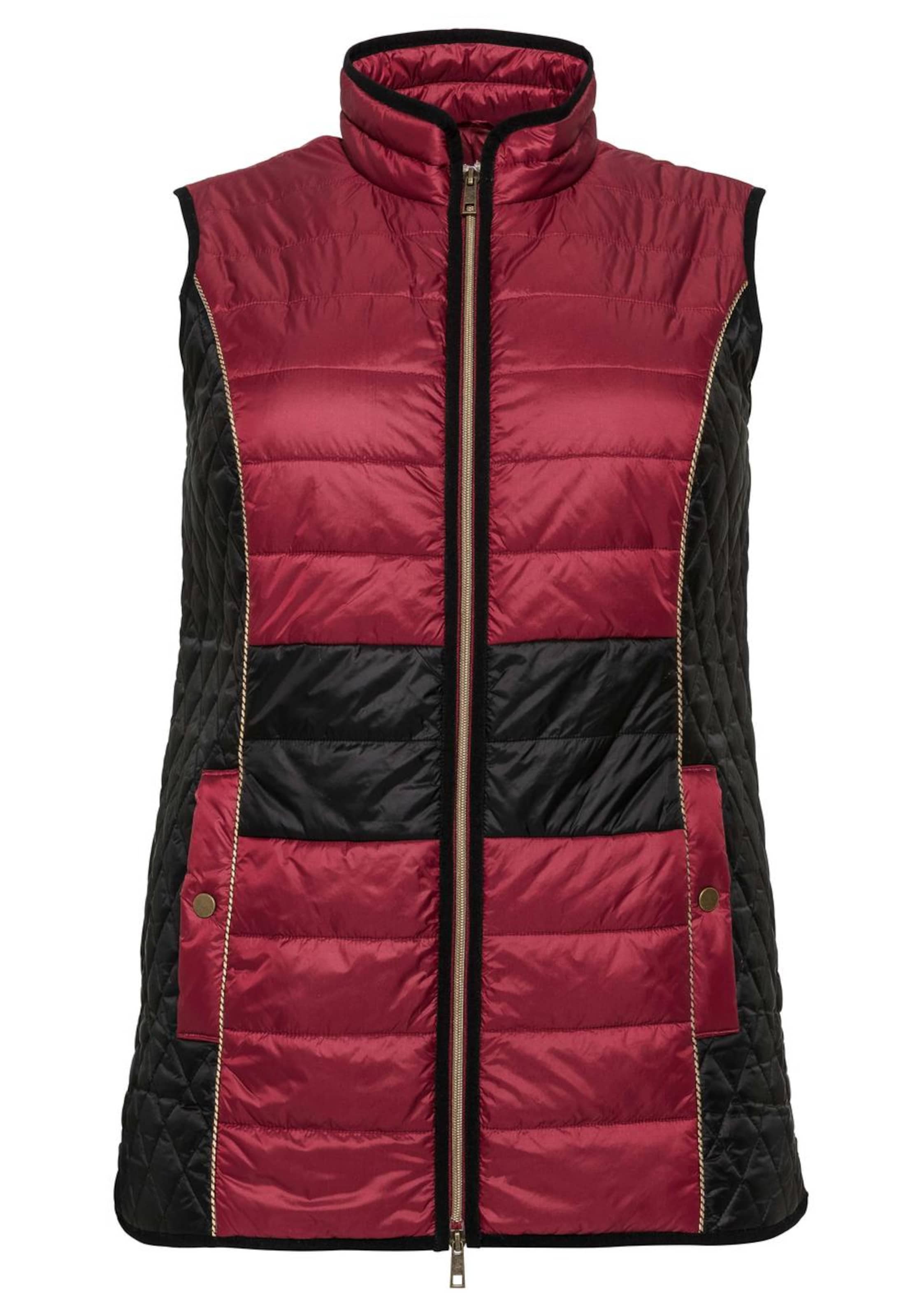 sheego style - Steppweste in rubinrot