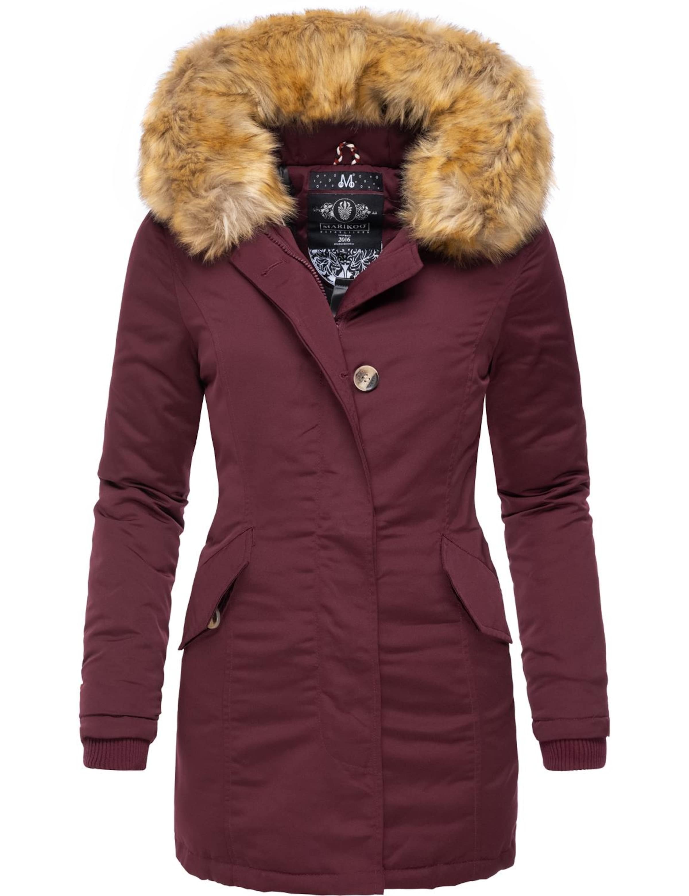 MARIKOO Zimná parka 'Karmaa' - Červená: predná strana