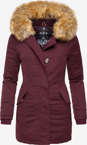 Parka d’hiver 'Karmaa' MARIKOO en rouge : devant