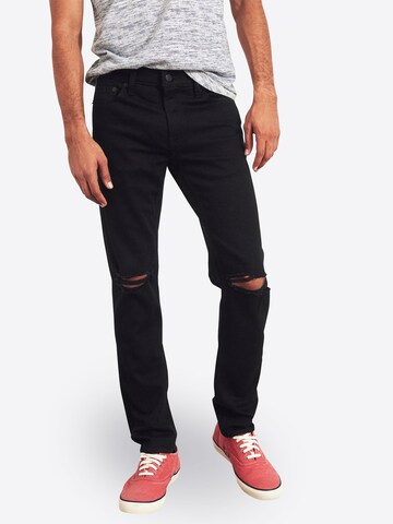 HOLLISTER Slimfit Jeansy w kolorze czarny: przód