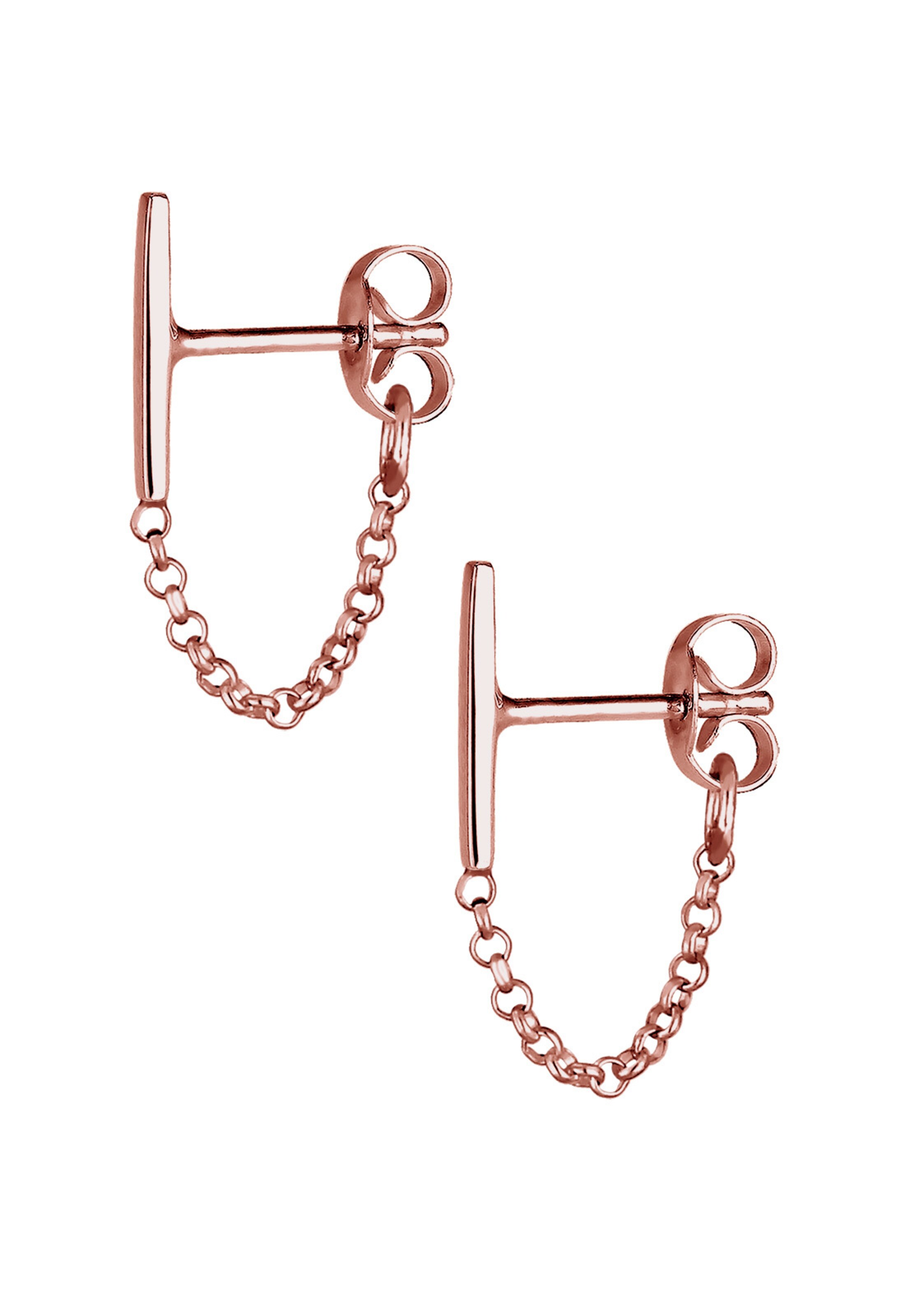 Boucles d'oreilles 'Geo, Kette' ELLI en or