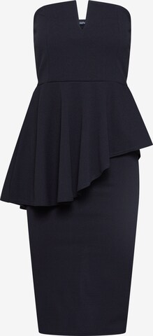 Boohoo Φόρεμα κοκτέιλ σε μαύρο: μπροστά