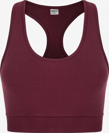 YOGISTAR.COM Push-up Bra 'balance' in Rot: predná strana