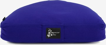 YOGISTAR.COM Pillow in Blue: front