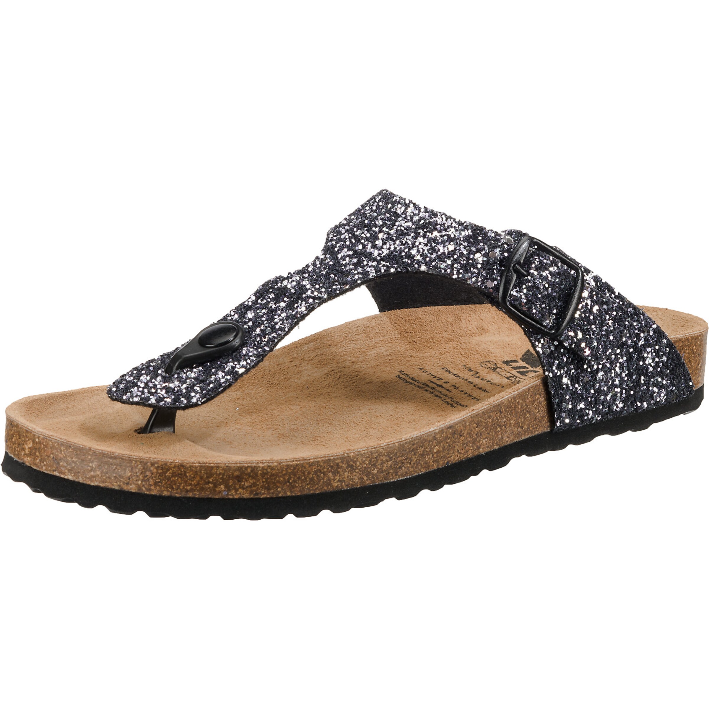 LICO T-bar sandals 'Bioline Glisto' in Silver: front