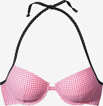BUFFALO Push-up Góra bikini w kolorze różowy: przód