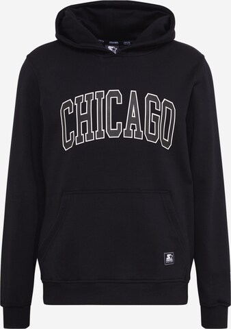 Coupe regular Sweat-shirt 'Chicago' Starter Black Label en noir : devant