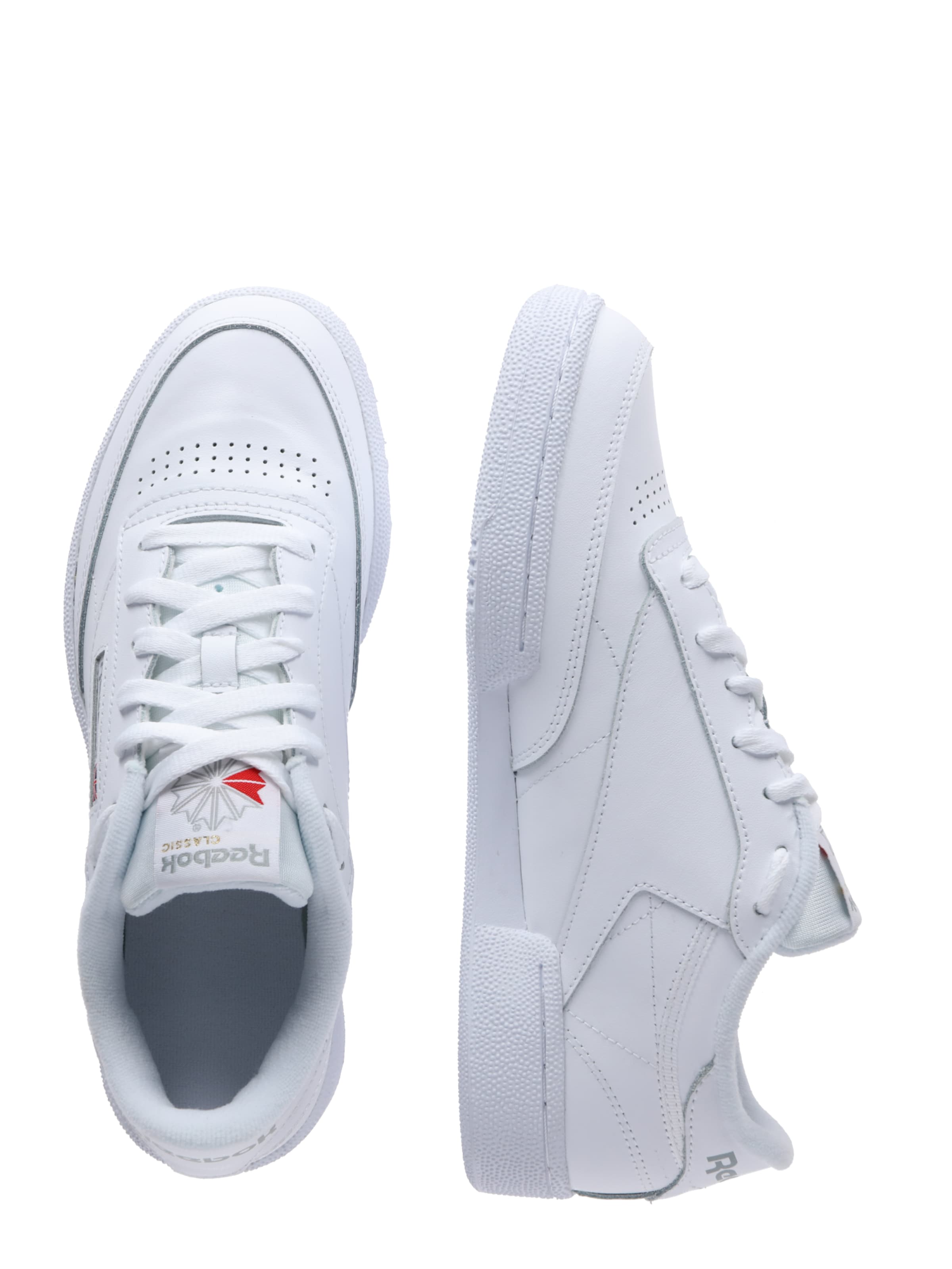 Reebok Låg sneaker 'Club C85' i vit