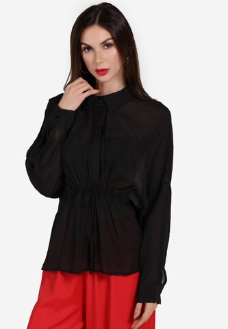 faina Blouse in Black: front