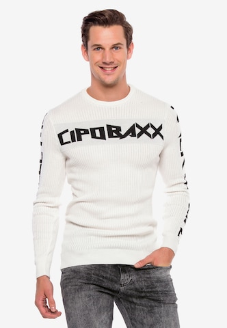 CIPO & BAXX Sweater 'River' in White