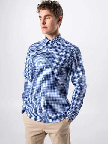 GANT - Ajuste regular Camisa en azul: frente