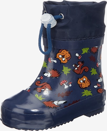 PLAYSHOES Rubber Boots in Blue: front