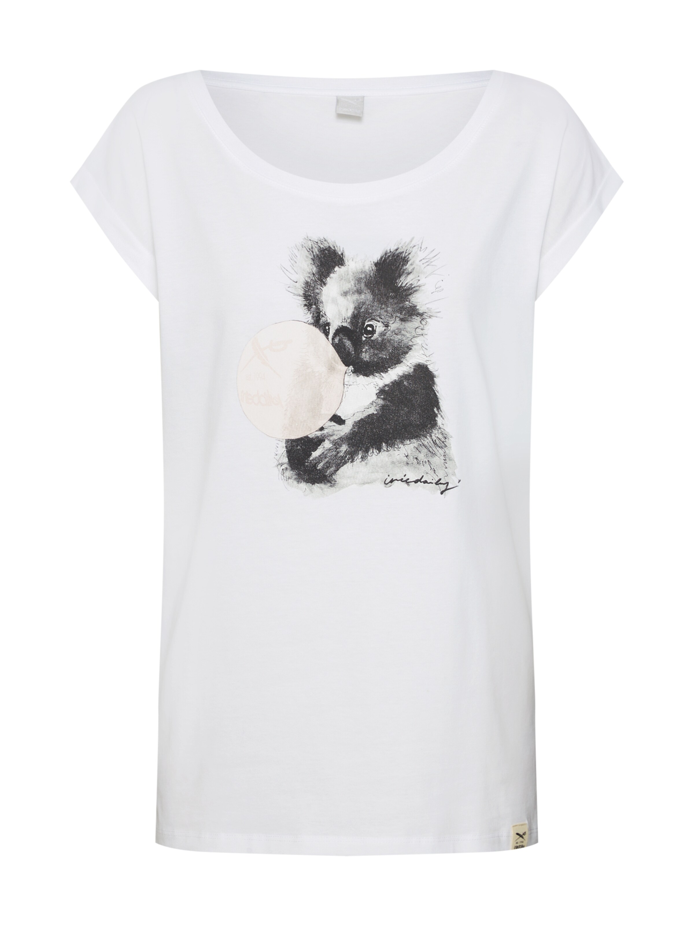 Iriedaily - Shirt 'Koala Bubble Tee' in de kleur Grijs