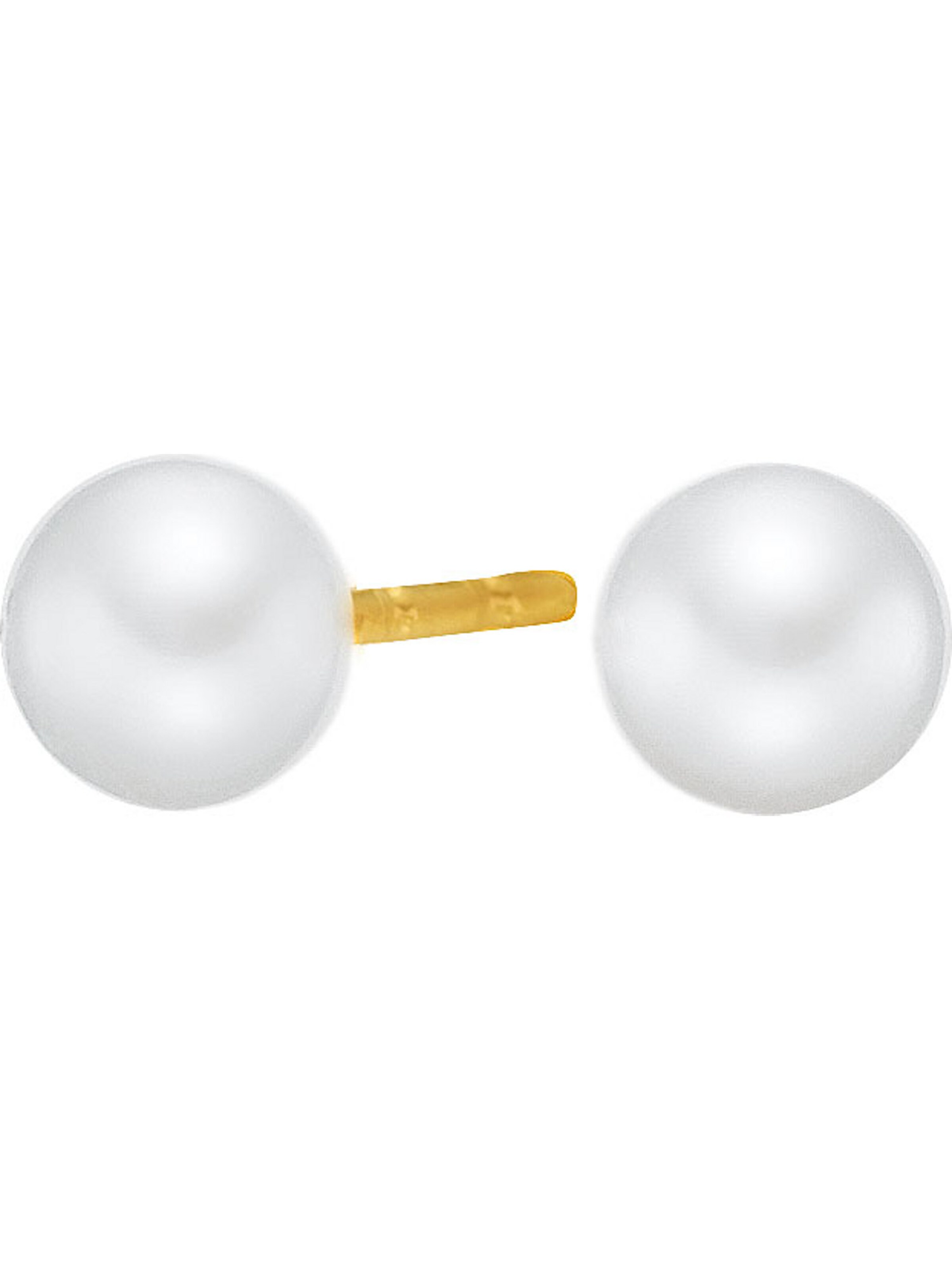 CHRIST Earrings in White: front