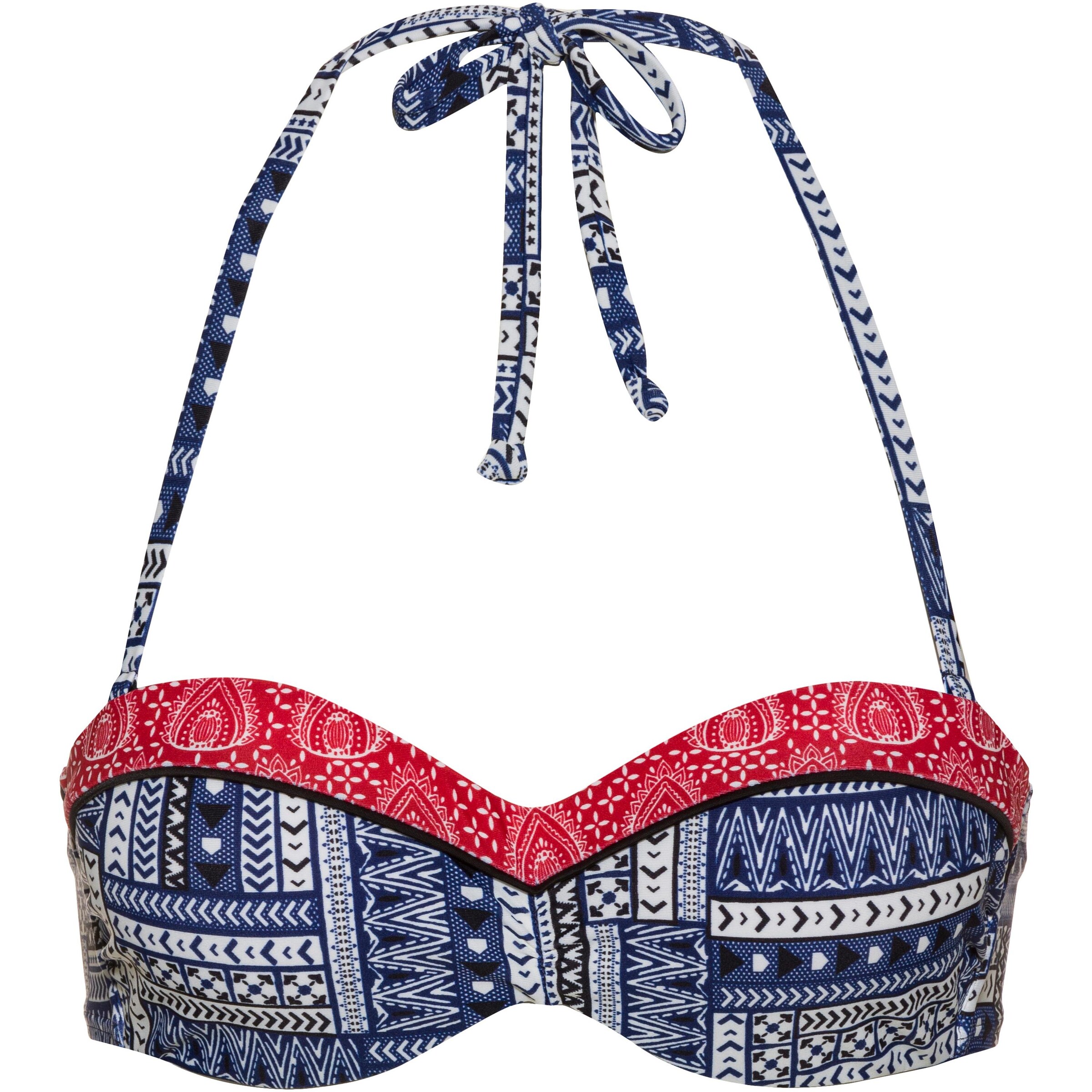 s.Oliver Bandeau Bikinitop in Blau: Vorderseite