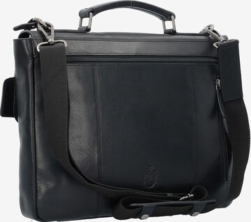 LEONHARD HEYDEN Document Bag 'Roma' in Black