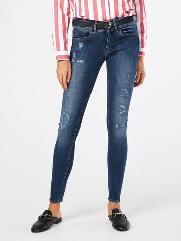 Skinny Jean G-Star RAW en bleu : devant