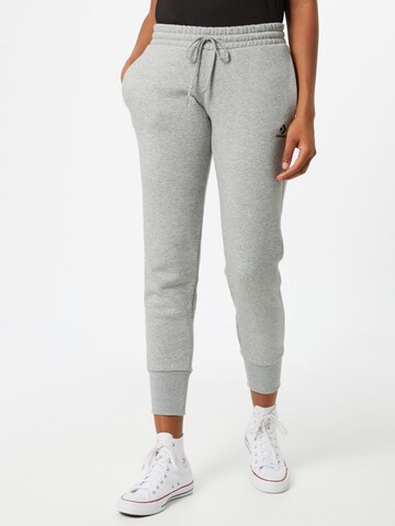 Effilé Pantalon 'Chevron' CONVERSE en gris : devant