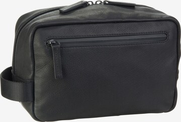 LEONHARD HEYDEN Toiletry Bag 'Den Haag' in Black: front