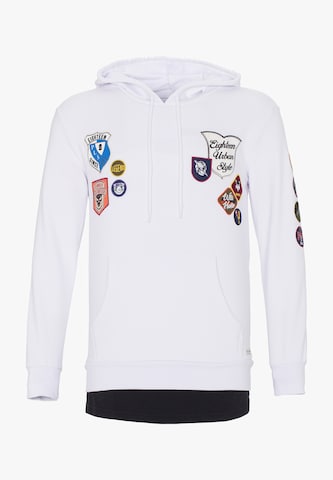 PLUS EIGHTEEN Sweatshirt in White: front