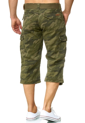 INDICODE JEANS Regular Cargo Pants 'Nicolas' in Green