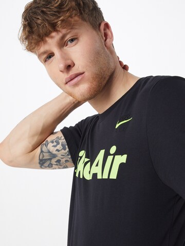 Nike Sportswear Regular Fit T-Shirt 'Air' in Schwarz
