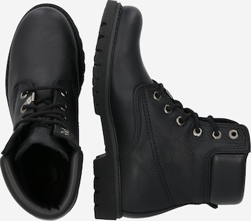PANAMA JACK Lace-Up Ankle Boots in Black: side