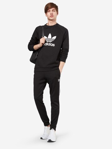 ADIDAS ORIGINALS Sweatshirt 'Trefoil' in Schwarz